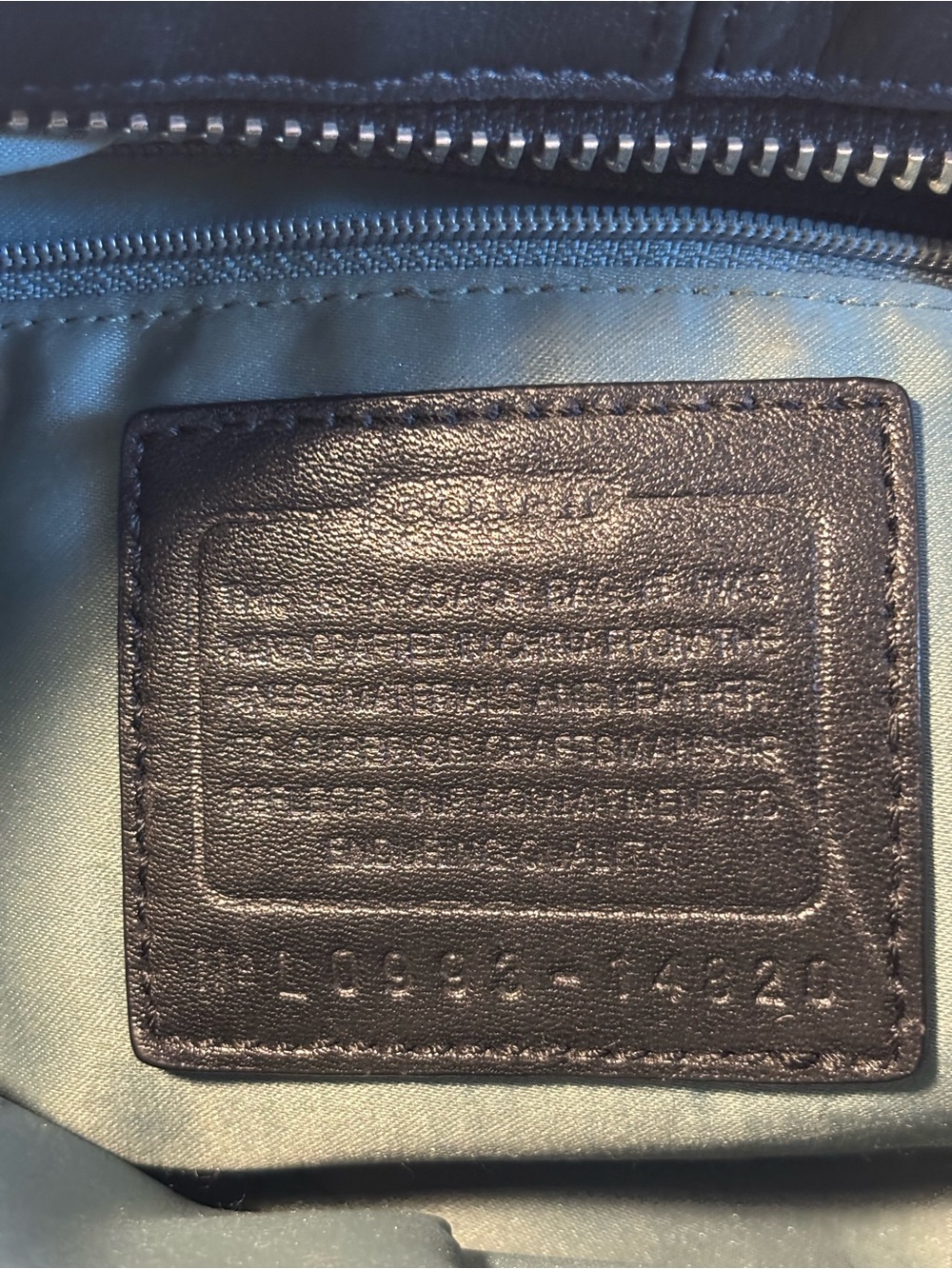 Coach Brooke #14820 in a soft smooth black leather with silver hardware accents - Picture 11 of 14